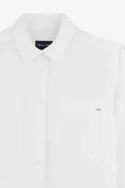 Chemisier Blanc Uni