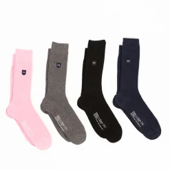 Coffret De Quatre Paires De Chaussettes Unies