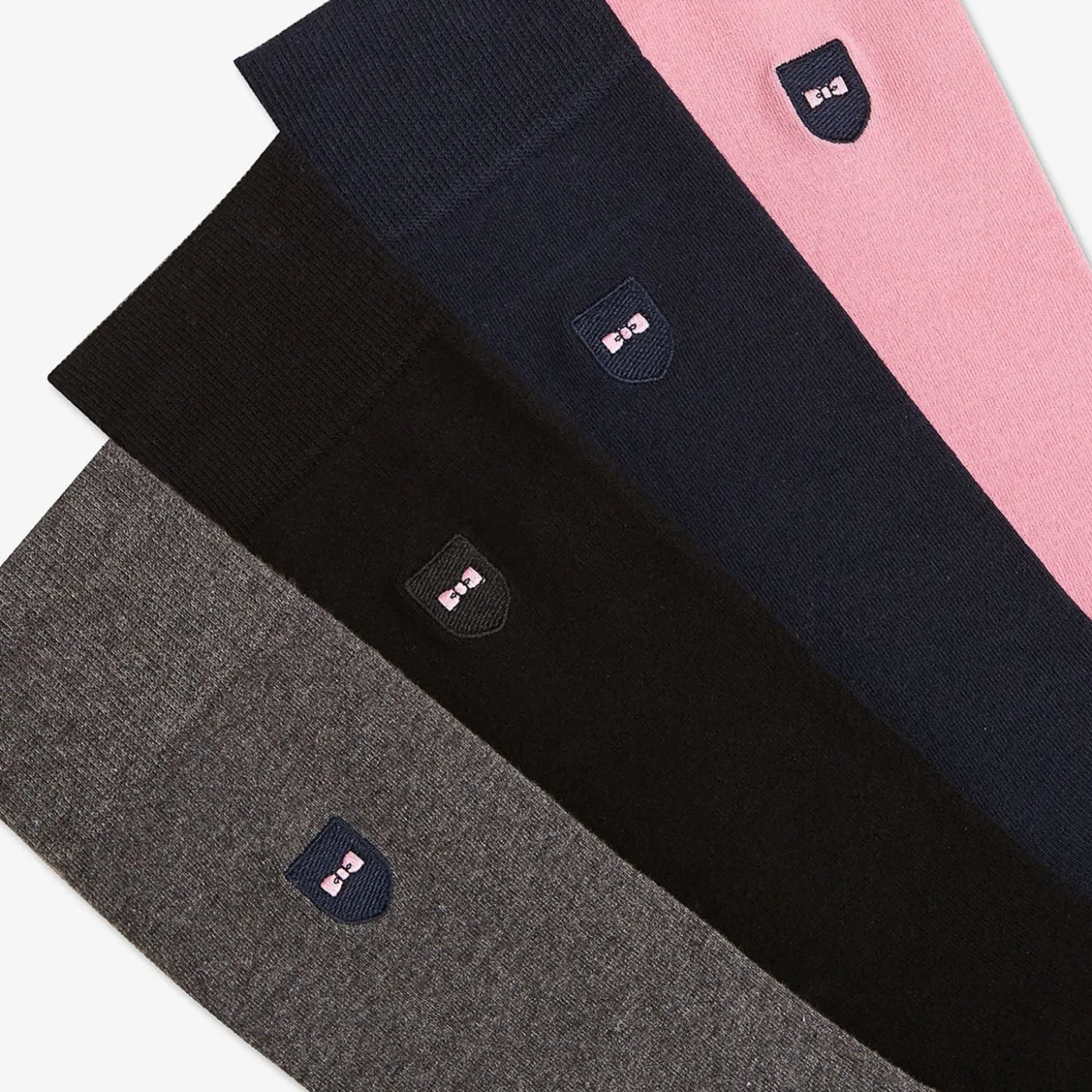 Coffret De Quatre Paires De Chaussettes Unies