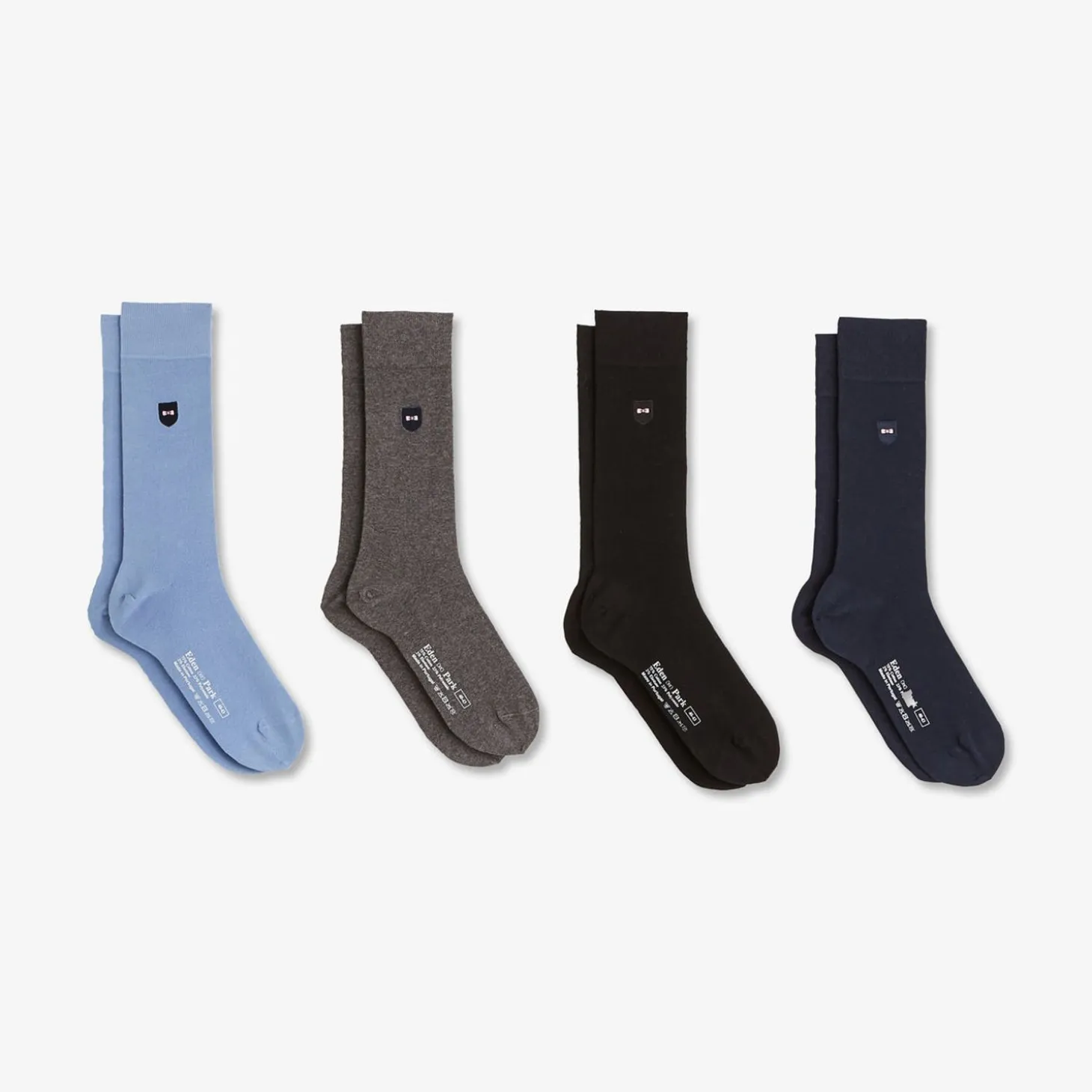 Coffret De Quatre Paires De Chaussettes Unies