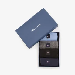 Coffret De Quatre Paires De Chaussettes Unies