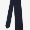 Cravate Bleue A Micro-Motifs Noeuds Papillon Bicolores