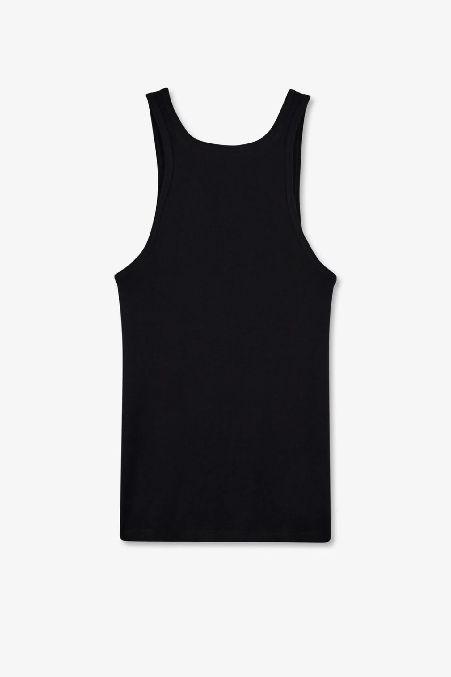 Debardeur Uni En Coton Stretch Marine