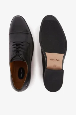 Derbies En Cuir Lisse Noir