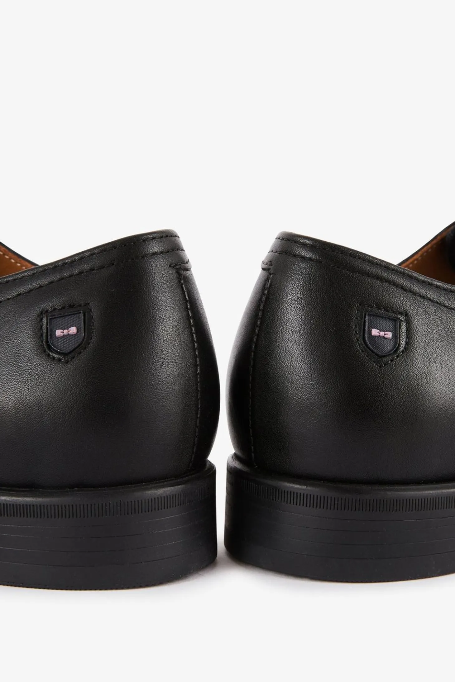 Derbies En Cuir Lisse Noir