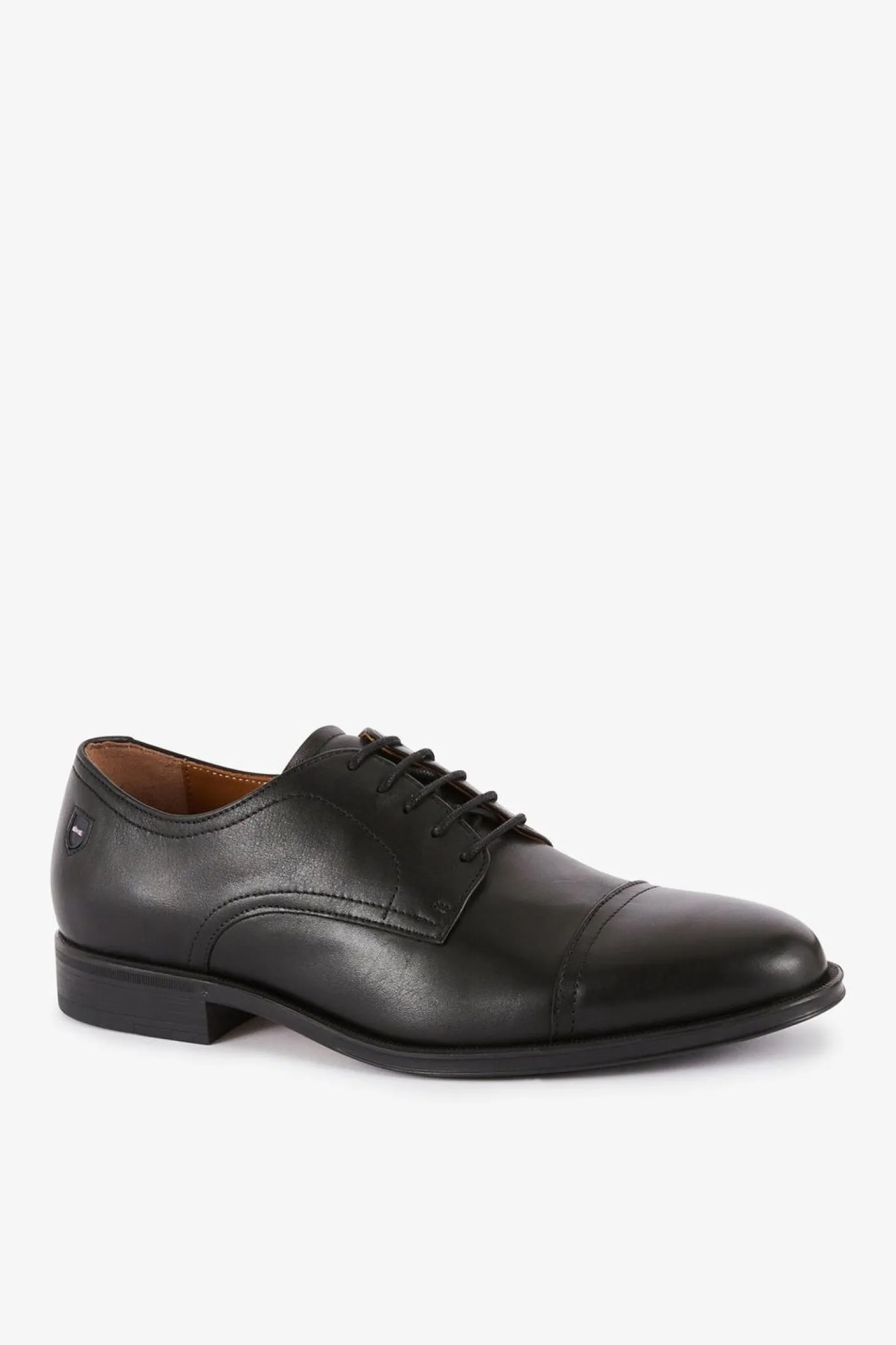Derbies En Cuir Lisse Noir