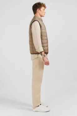 Doudoune Beige Sans Manches