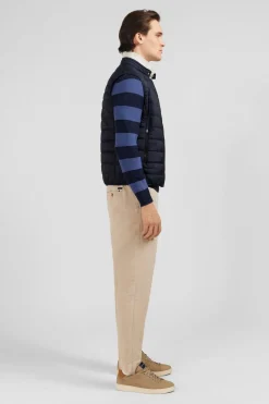 Doudoune Bleu Marine Sans Manches