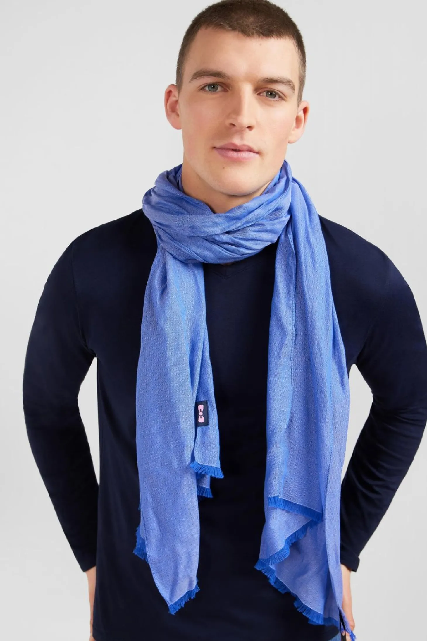 Echarpe Bleue Unie