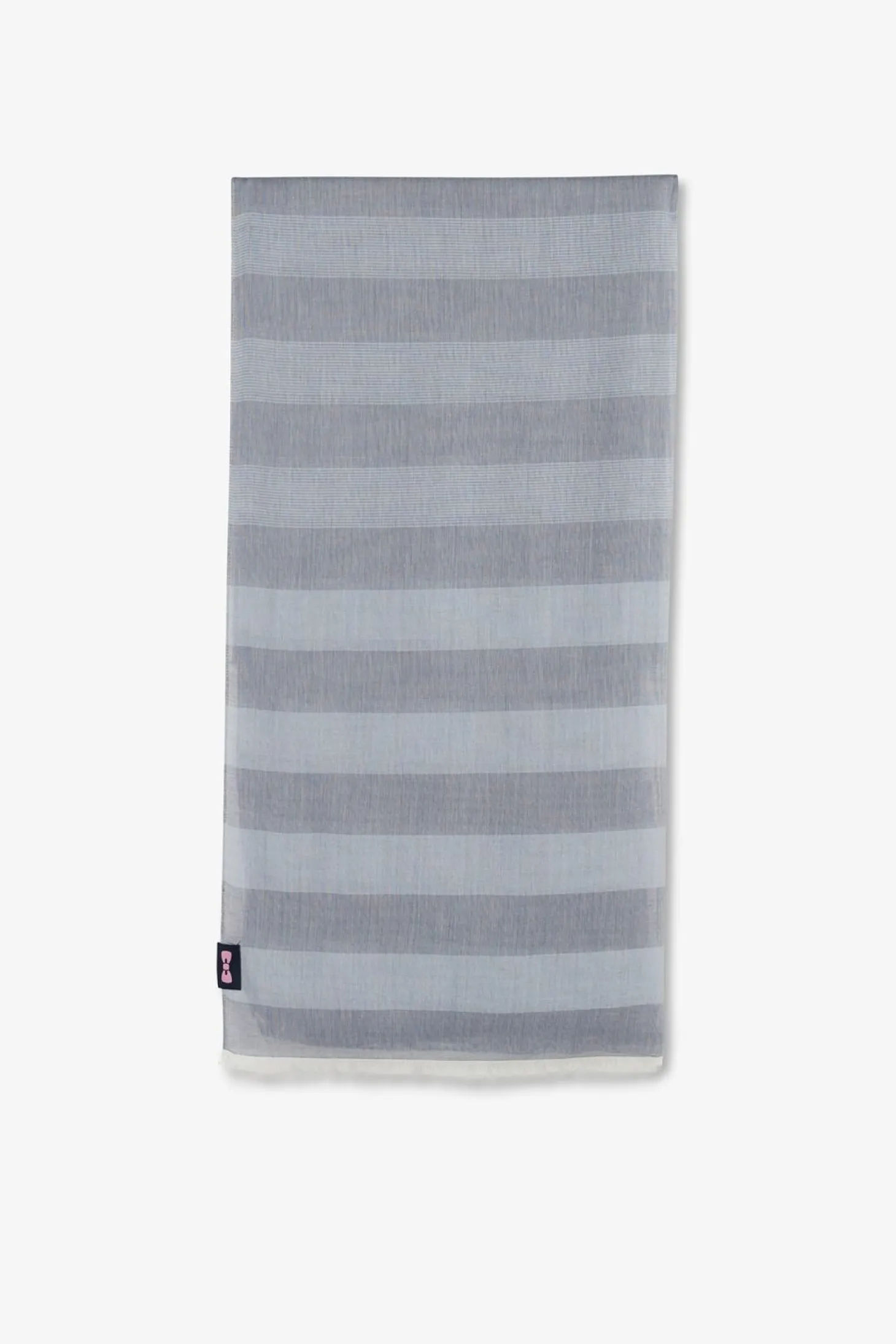 Echarpe Cerclee Bleu Gris