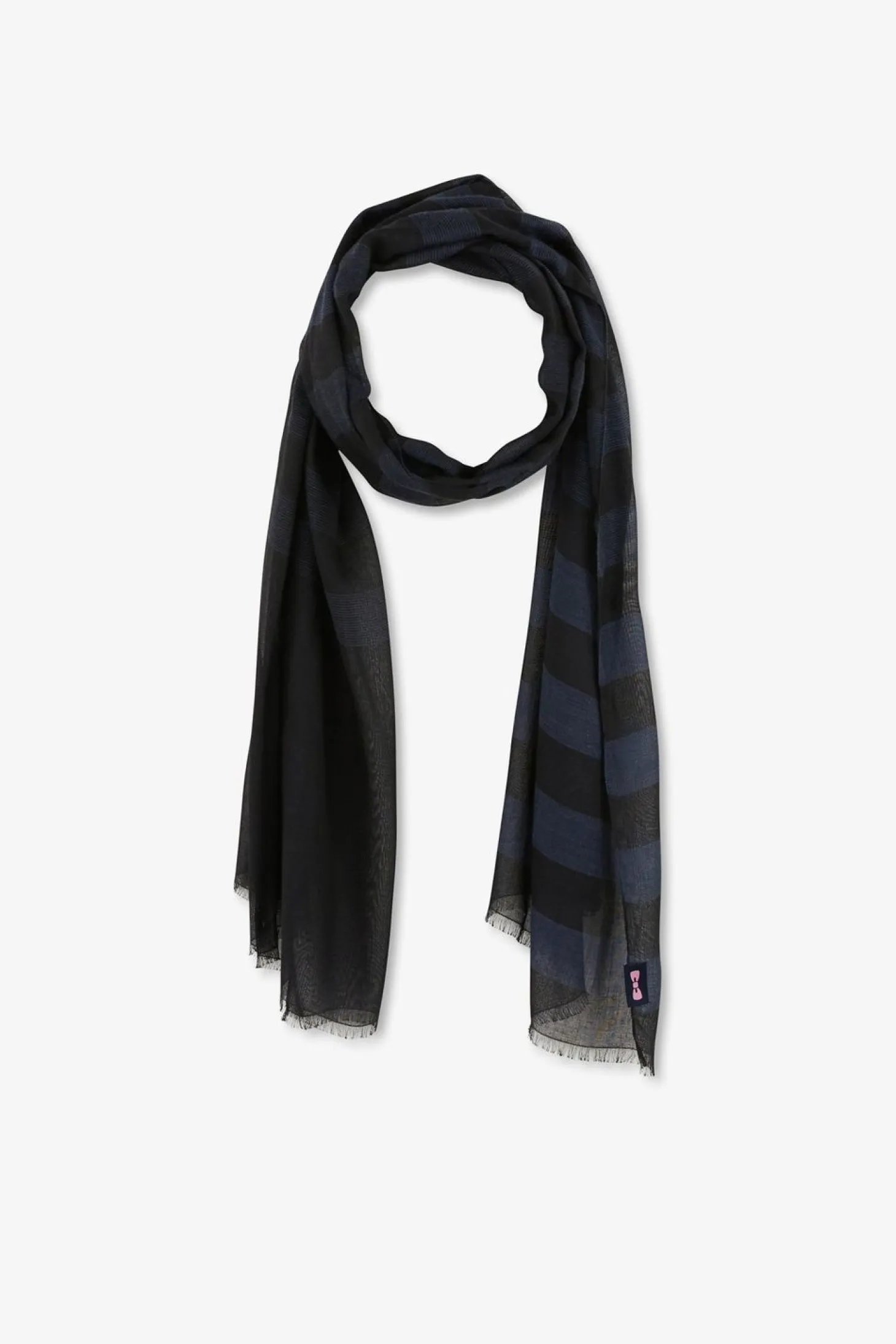 Echarpe Cerclee Bleu Marine
