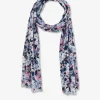 Echarpe En Coton Motifs Fleuris Exclusifs