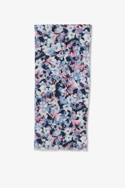 Echarpe En Coton Motifs Fleuris Exclusifs