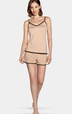 Ensemble Nuisette Shorty En Lyocell Stretch Rose