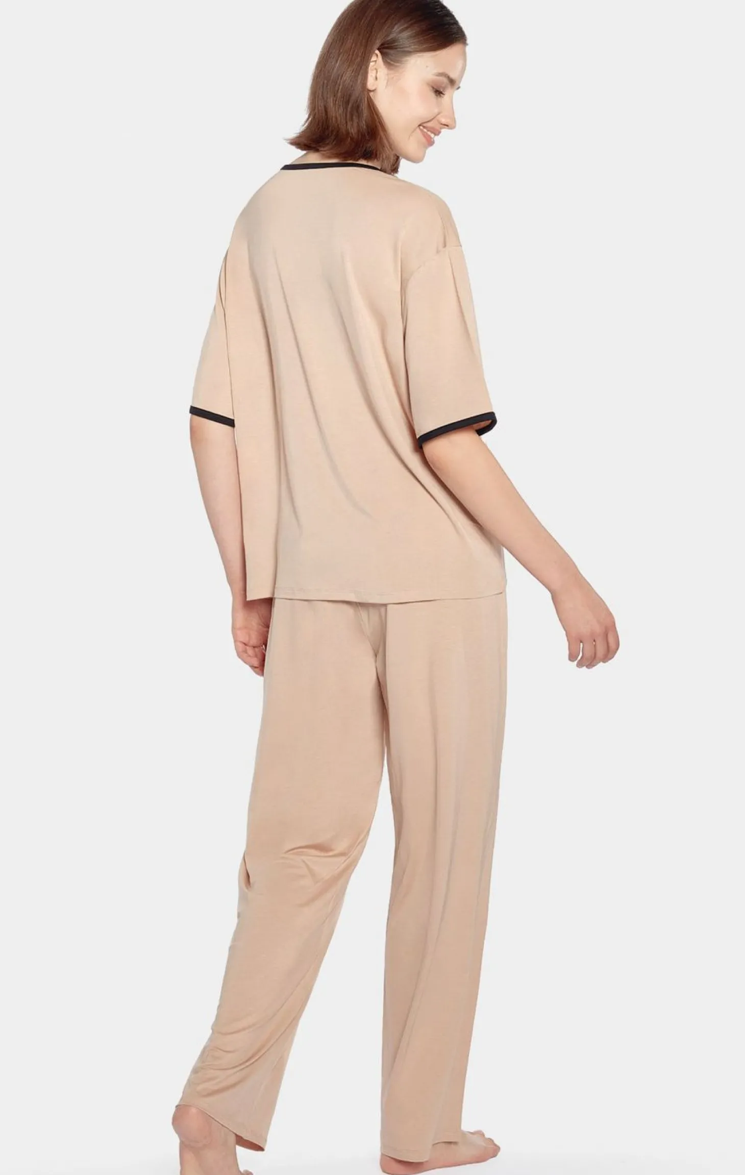 Ensemble Pyjama Rose En Lyocell Stretch