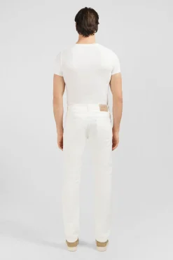 Jean Blanc En Coton Denim Stretch Coupe Regular