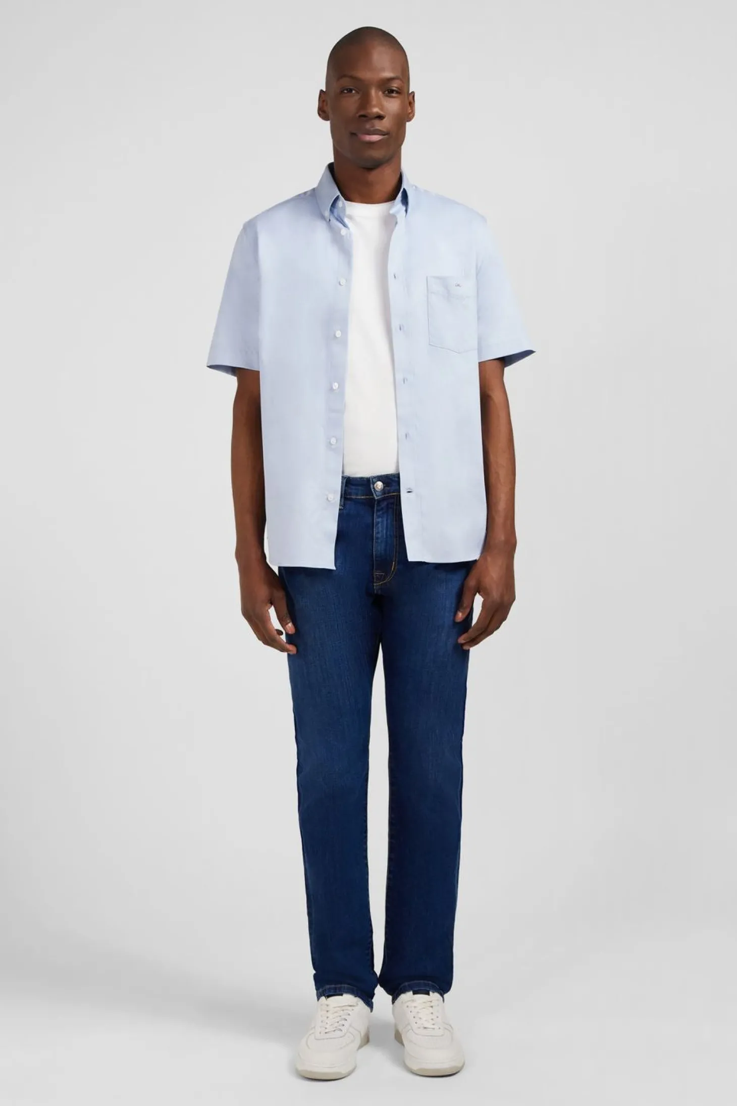Jean Brut En Coton Denim Stretch Coupe Regular