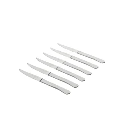 Lot De 6 Couteaux De Table En Inox