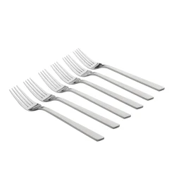 Lot De 6 Fourchettes De Table En Inox