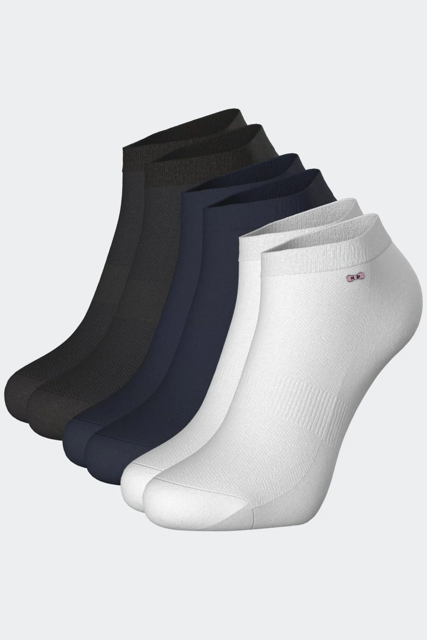 Lot De 3 Paires De Chaussettes Basses En Coton Stretch