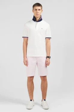 Maillot Blanc A Broderies Noeuds Papillon Au Dos