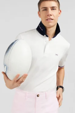 Maillot Blanc A Broderies Noeuds Papillon Au Dos