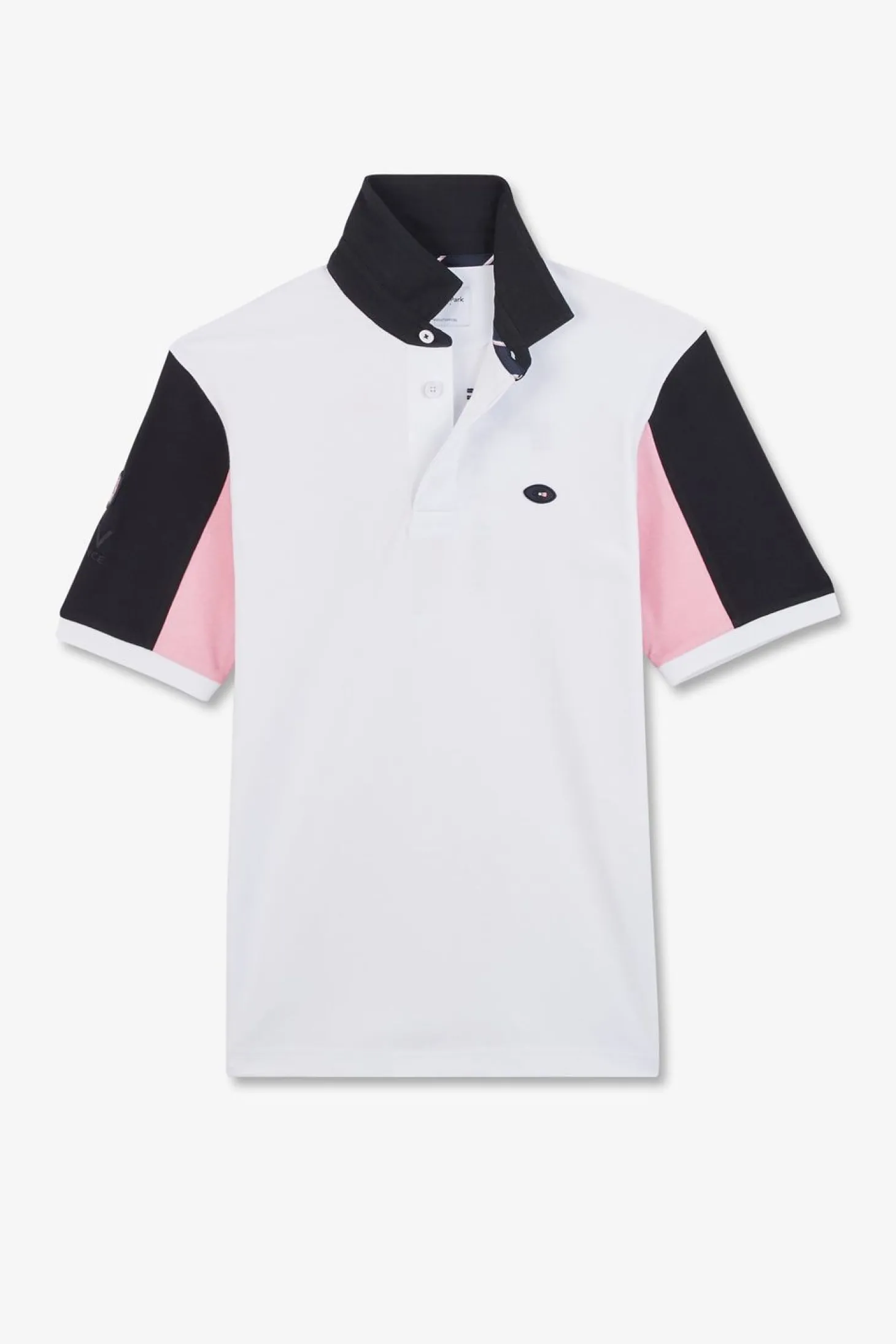 Maillot Blanc Colorblock A Broderie N°10 Au Dos