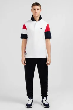 Maillot Blanc Colorblock Manches Courtes A Broderies Xv De France