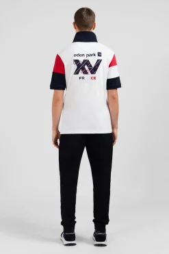 Maillot Blanc Colorblock Manches Courtes A Broderies Xv De France