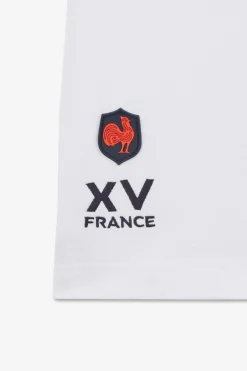 Maillot Blanc Colorblock Manches Courtes A Broderies Xv De France