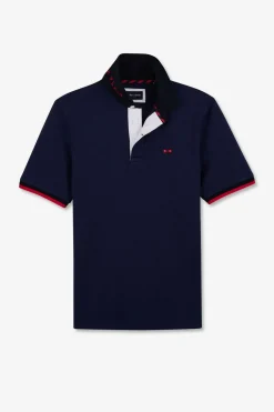 Maillot Bleu A Broderies Noeuds Papillon Au Dos