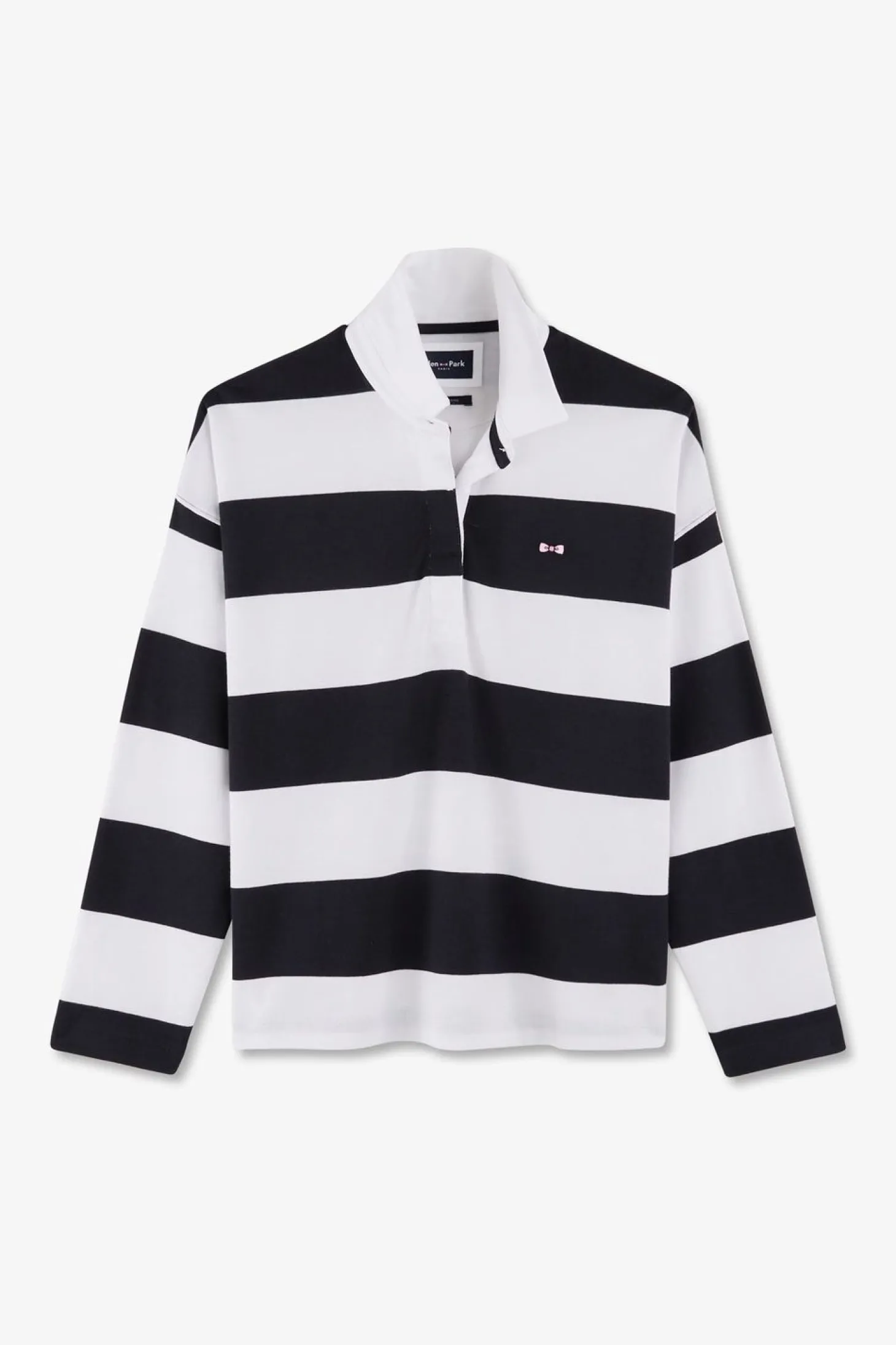 Maillot Cercle Marine En Coton Pima Coupe Relaxed