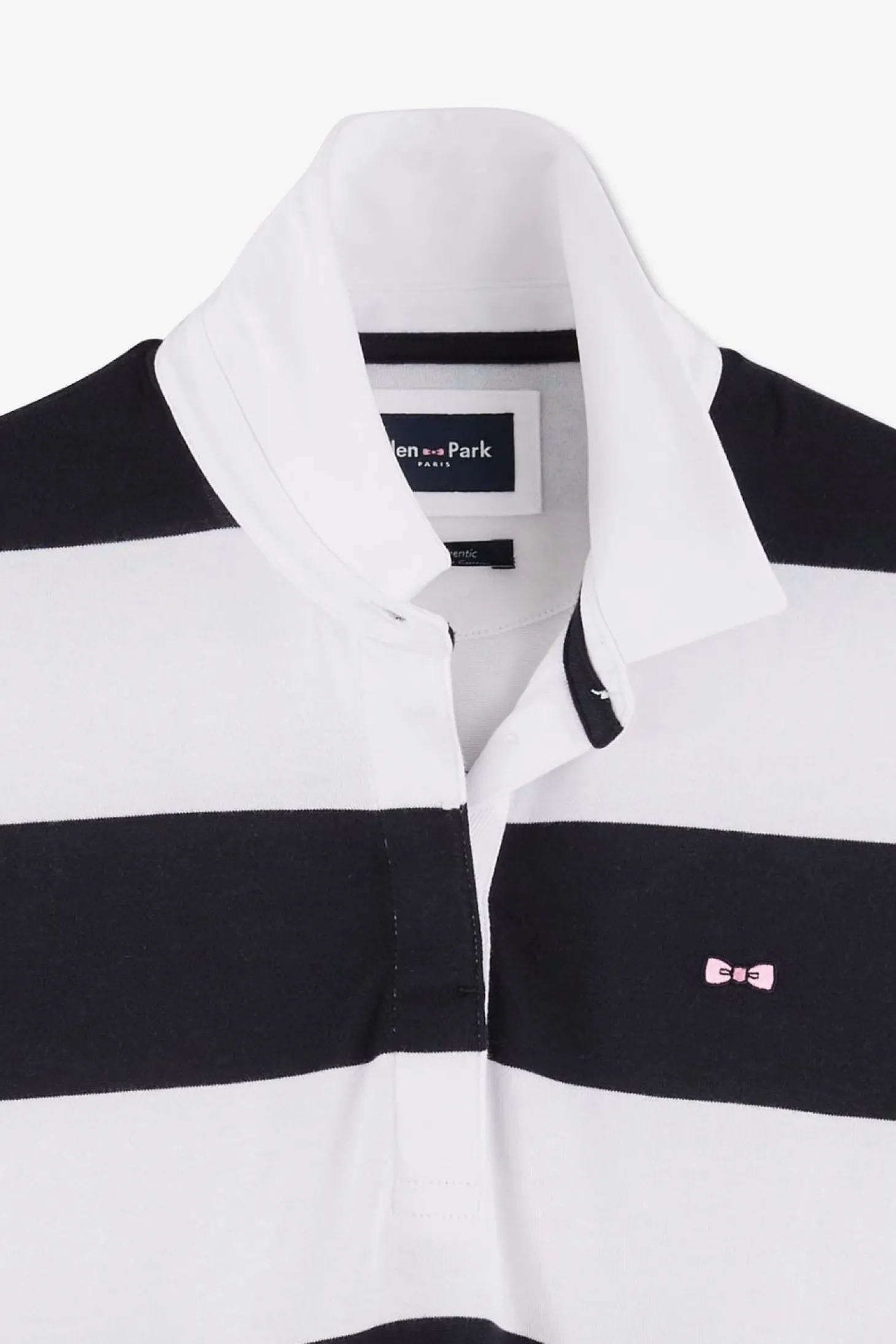 Maillot Cercle Marine En Coton Pima Coupe Relaxed