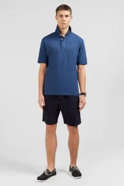 Maillot Uni Bleu Fonce En Jersey