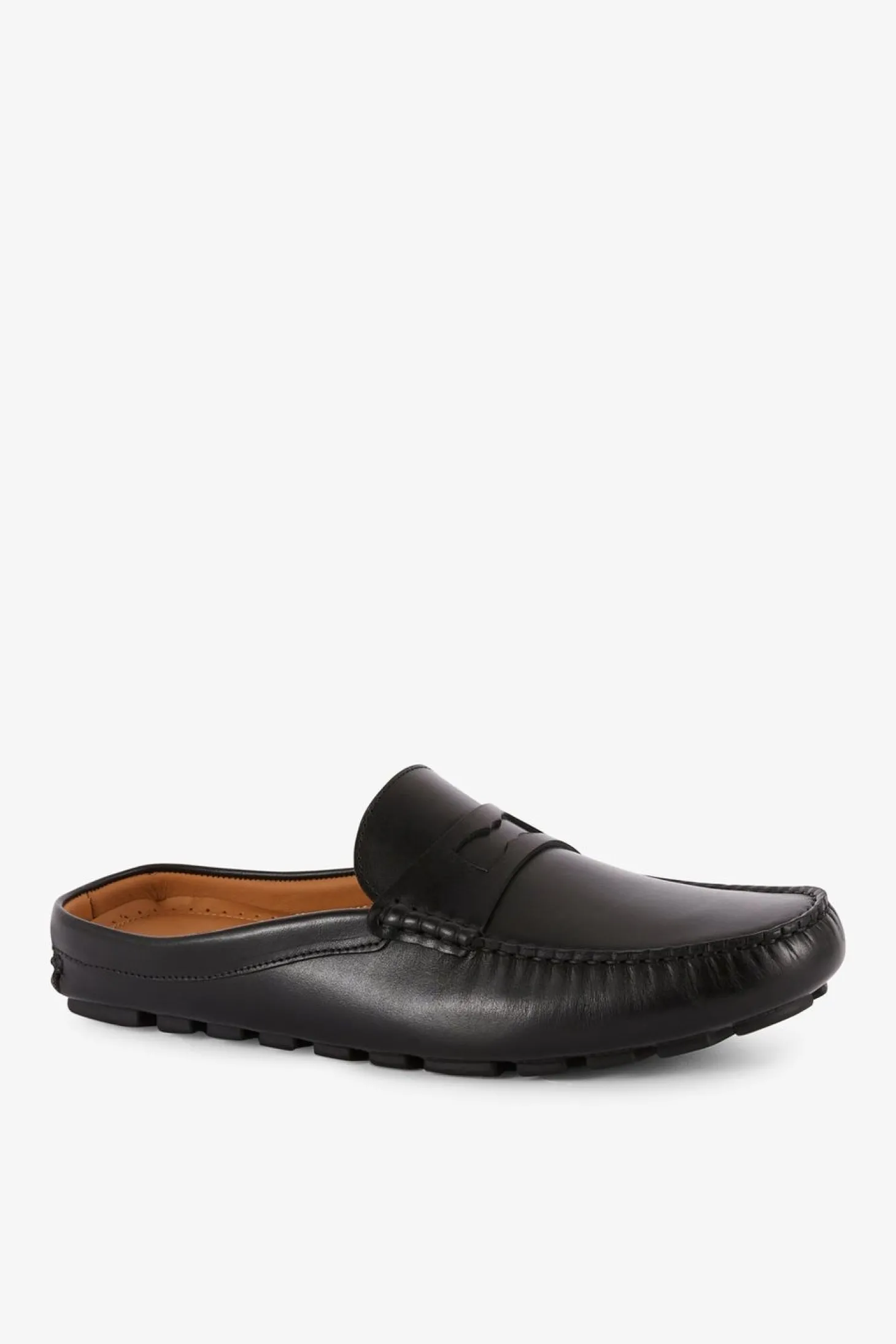 Mocassins Noirs En Cuir