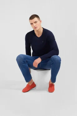 Mocassins Rouges En Cuir Suede
