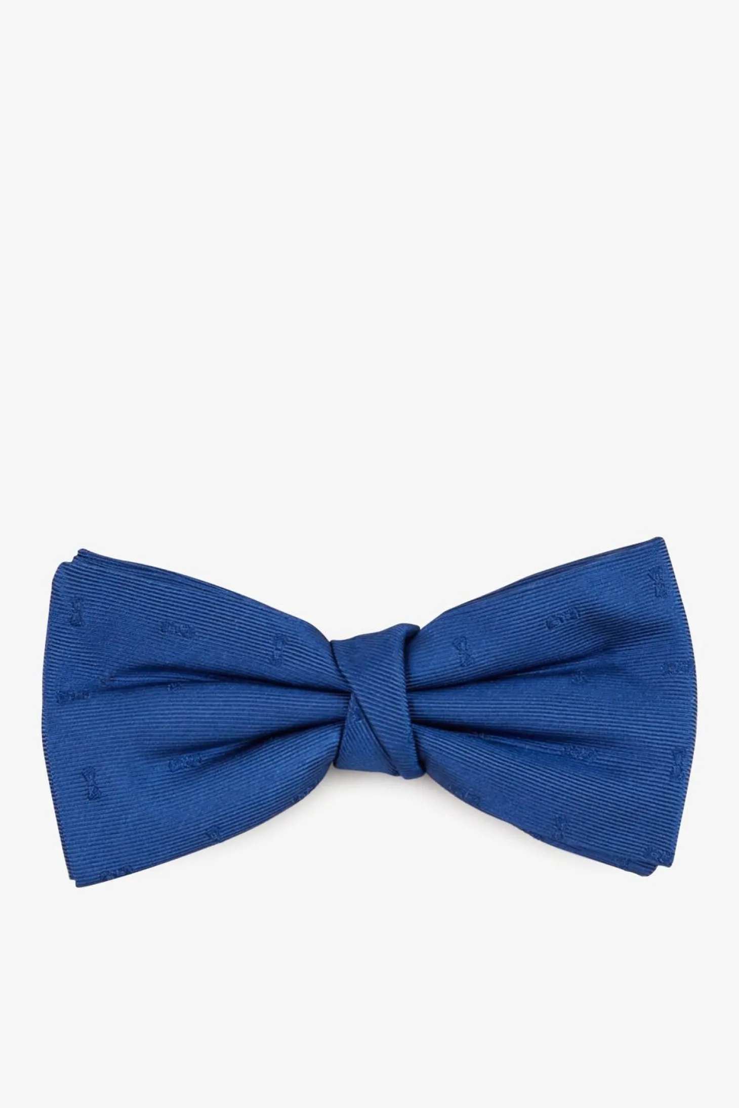 Noeud Papillon Bleu A Micro-Motifs Noeuds