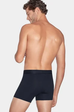 Pack De 2 Boxers Bleu Uni Et Micro-Motifs Ep