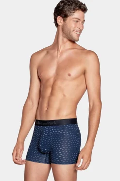 Pack De 2 Boxers Bleu Uni Et Noeuds Papillon