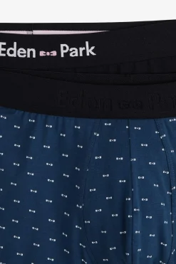 Pack De 2 Boxers Bleu Uni Et Noeuds Papillon