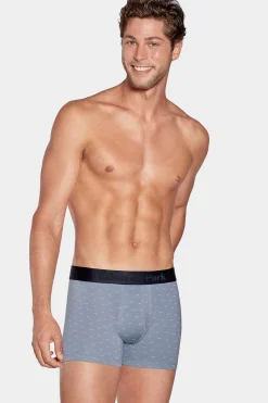 Pack De 2 Boxers Bleu Uni Et Noeuds Papillon