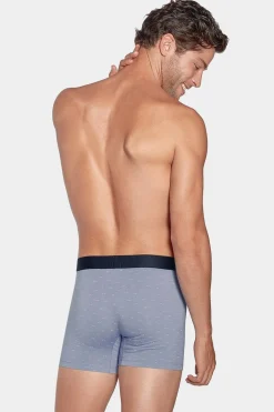 Pack De 2 Boxers Bleu Uni Et Noeuds Papillon