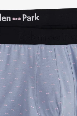 Pack De 2 Boxers Bleu Uni Et Noeuds Papillon
