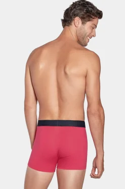 Pack De 2 Boxers Uni Rouge Et Noir