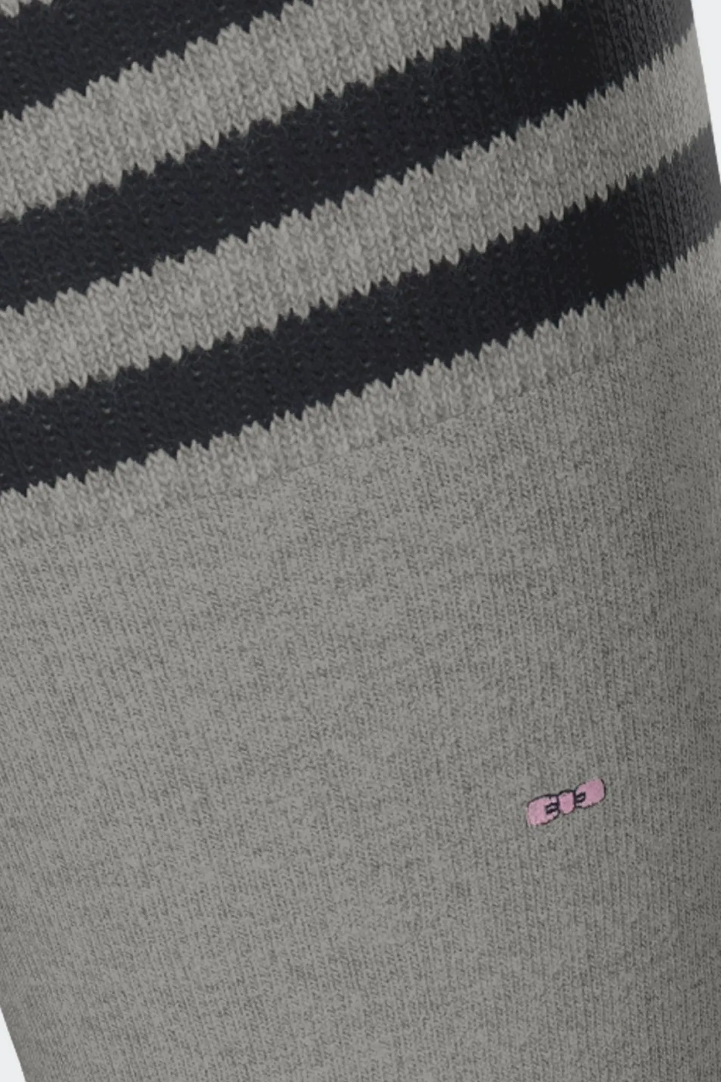 Paire De Chaussettes Roses A Bords Rayes En Coton Stretch