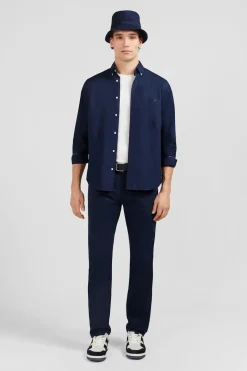 Pantalon Bleu Marine Droit 5 Poches