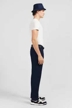 Pantalon Bleu Marine Droit 5 Poches