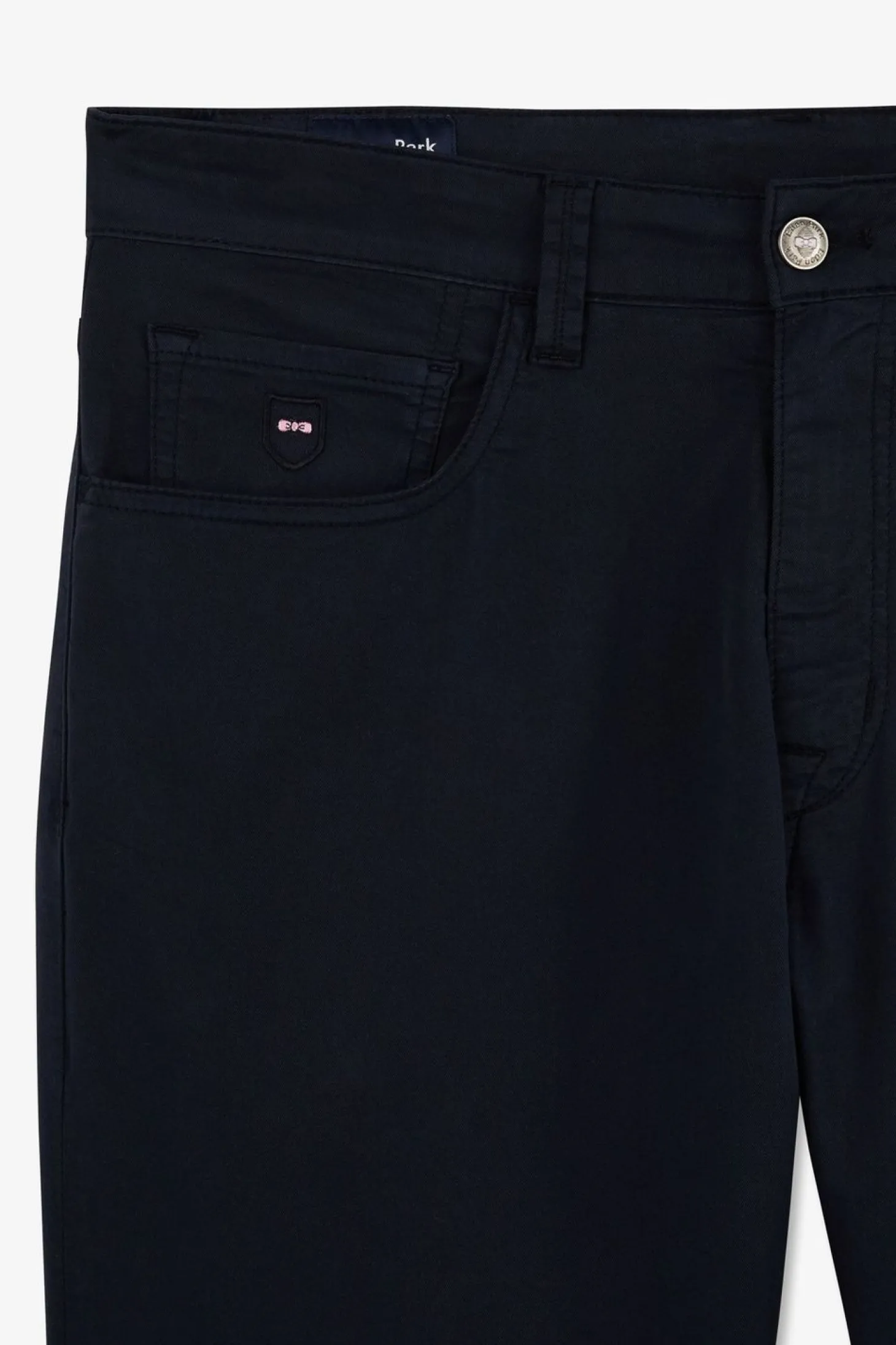 Pantalon Bleu Marine Droit 5 Poches