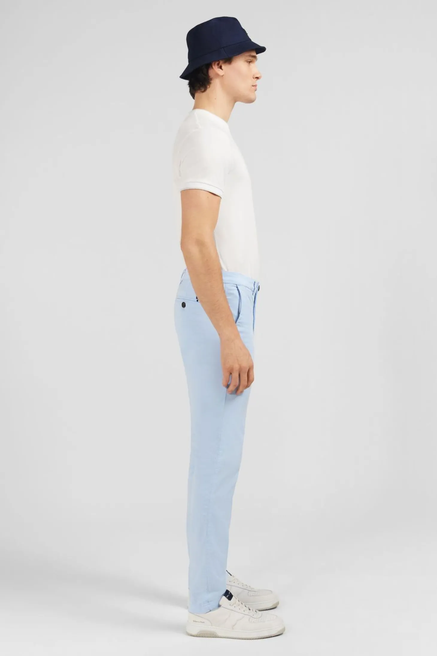 Pantalon Chino Bleu Clair