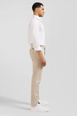 Pantalon Chino Sans Plis Beige
